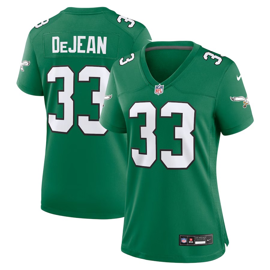 Women's Philadelphia Eagles Cooper DeJean Nike  Kelly Green Alternate Game Jersey - Jersey