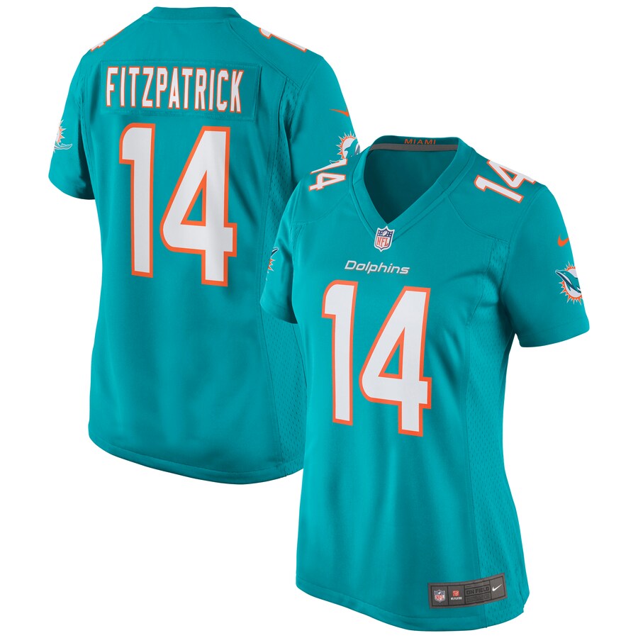Women's Miami Dolphins Ryan Fitzpatrick Nike Aqua Game Jersey - Jersey