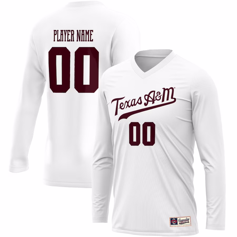 Texas A&M Aggies GameDay Greats Youth NIL Pick-A-Player Lightweight Volleyball Jersey - White - Jersey