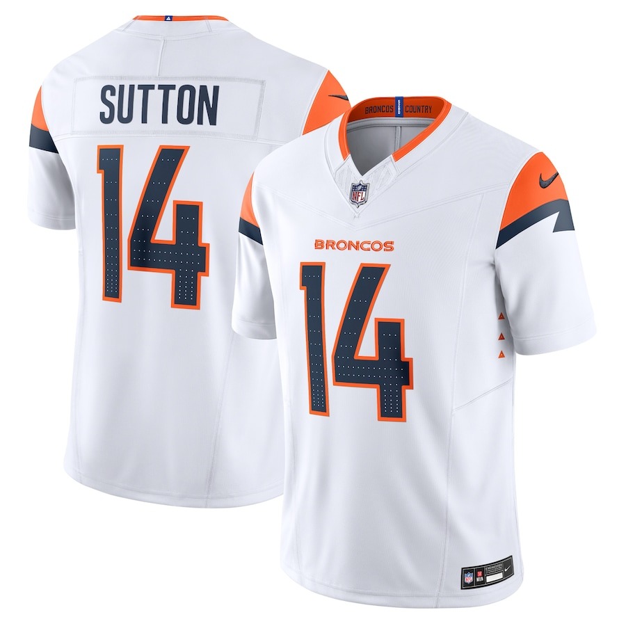 Men's Denver Broncos Courtland Sutton Nike White Mile High Collection Vapor F.U.S.E. Limited Jersey - Jersey