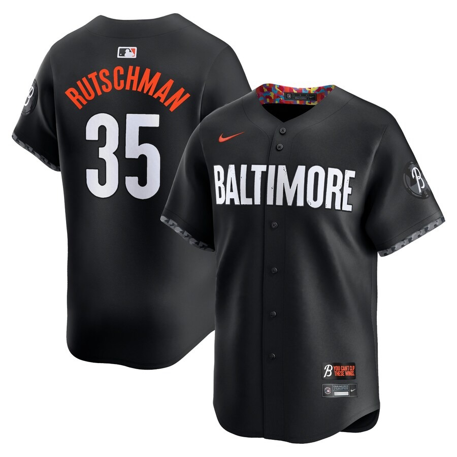 Men's Baltimore Orioles Adley Rutschman Nike Black City Connect Limited Player Jersey - Jersey