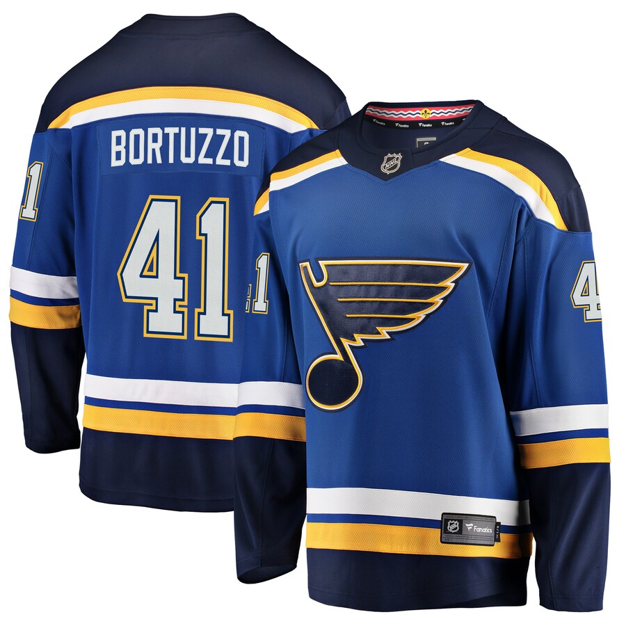 Men's St. Louis Blues Robert Bortuzzo Fanatics Branded Blue Breakaway Player Jersey - Jersey