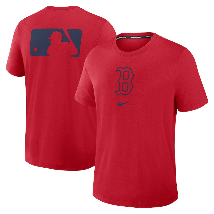 Men's Boston Red Sox Nike Red Authentic Collection Early Work Tri-Blend Performance T-Shirt - Jersey