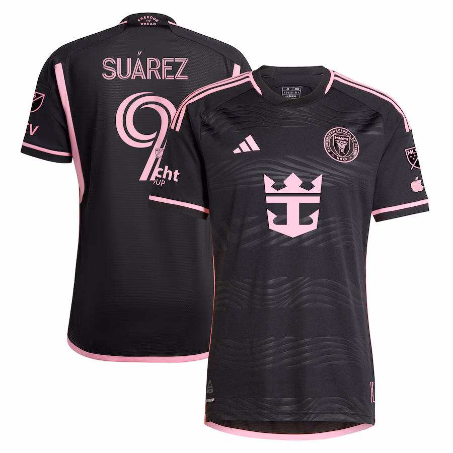 Men's Inter Miami CF Luis Suárez adidas Black 2024 La Noche Authentic Player Jersey - Jersey