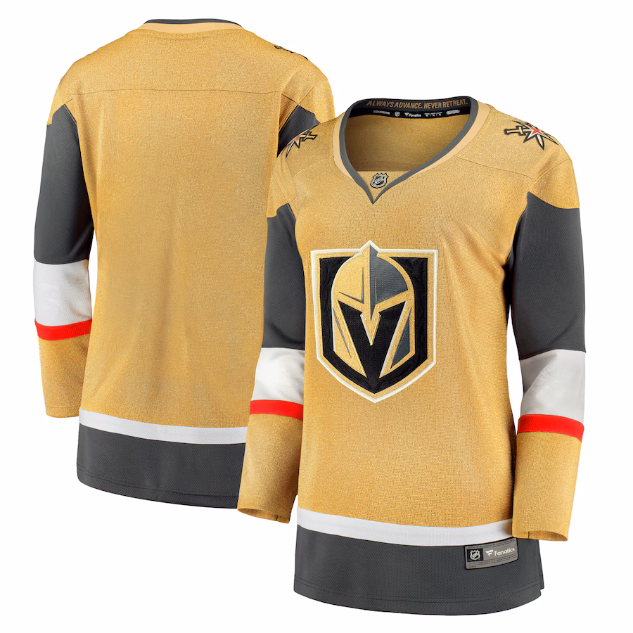 Women's Vegas Golden Knights Fanatics Gold Home Breakaway Jersey - Jersey
