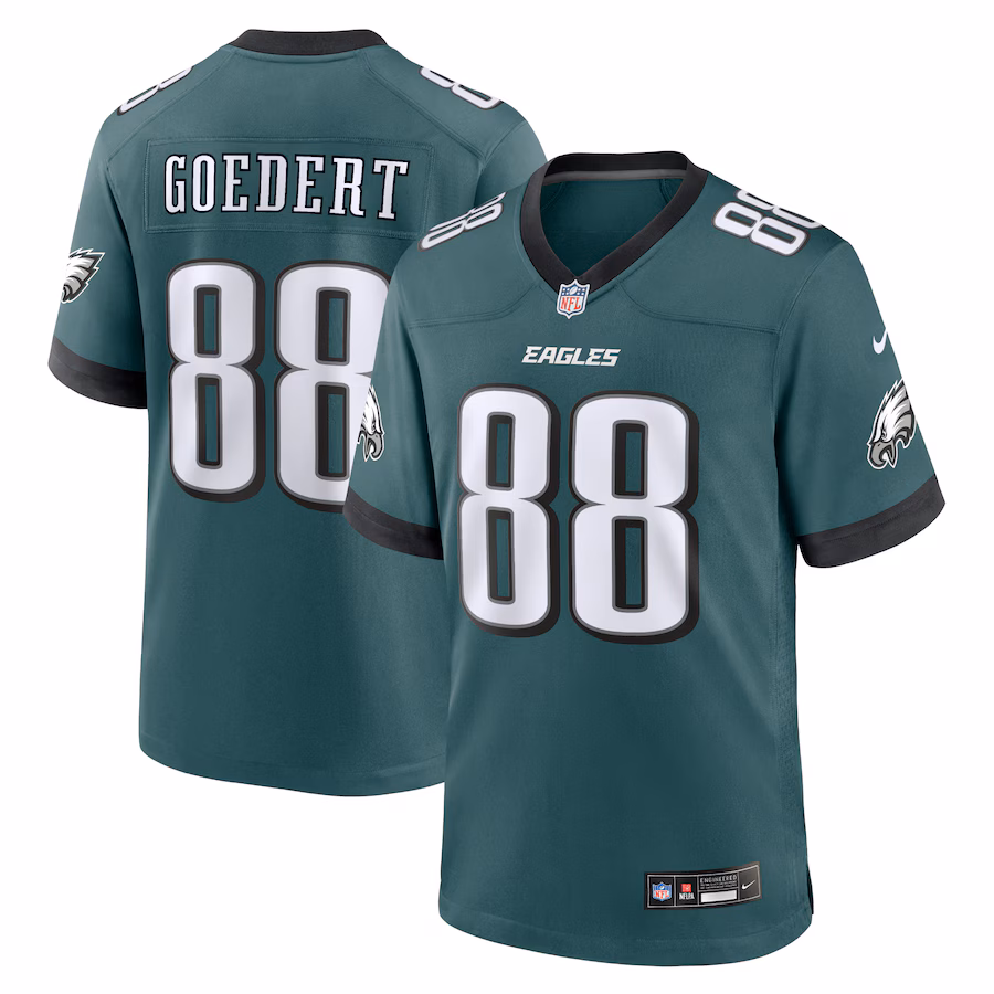 Men's Philadelphia Eagles Dallas Goedert Nike Midnight Green Team Game Jersey - Jersey