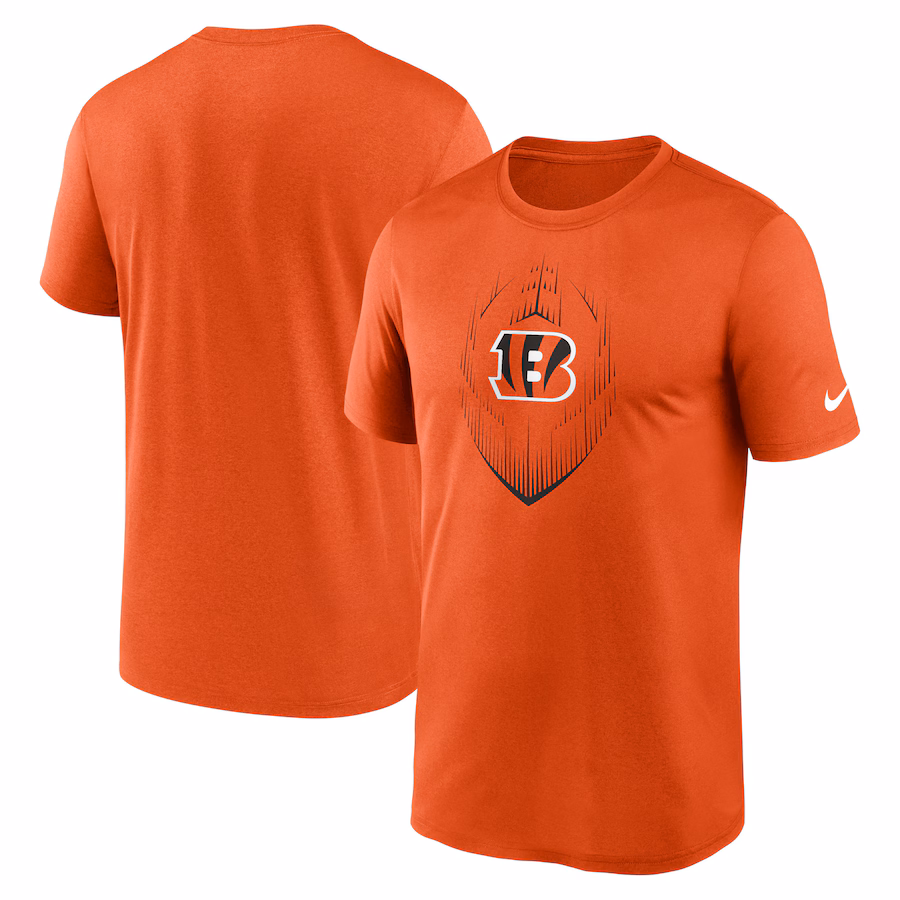 Men's Cincinnati Bengals Nike Orange Primetime Legend Icon Performance T-Shirt - Jersey