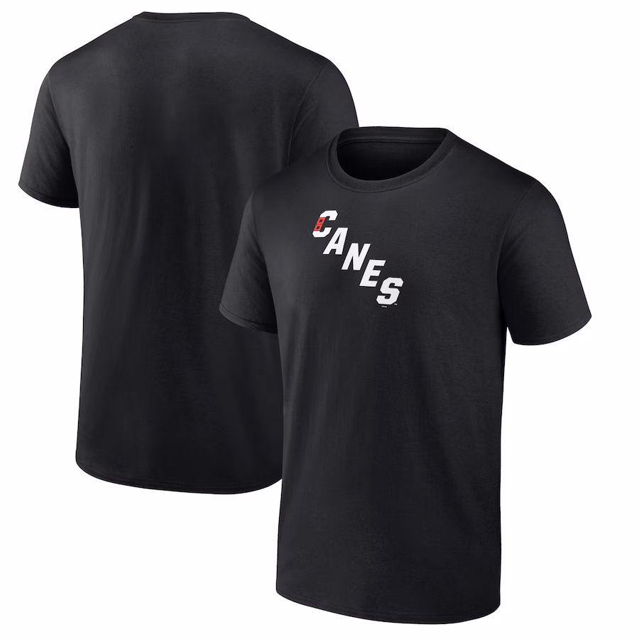 Men's Carolina Hurricanes Black Team Primary Logo Graphic T-Shirt - Jersey