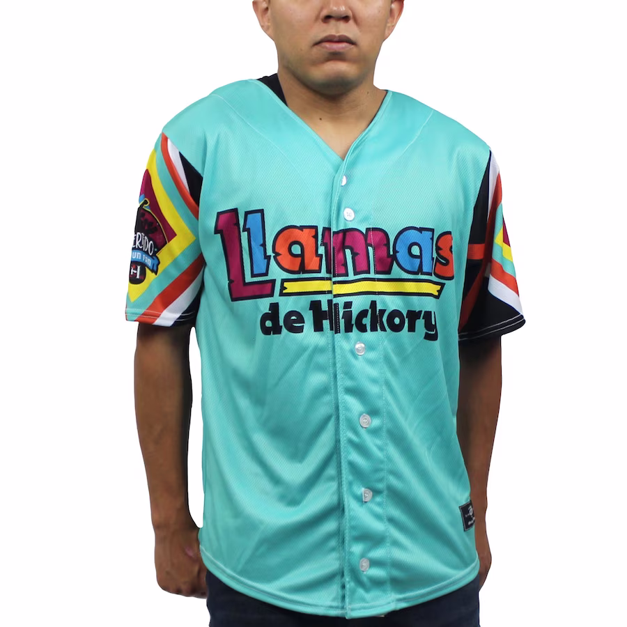 Men's Hickory Crawdads Teal Copa Replica Jersey - Jersey