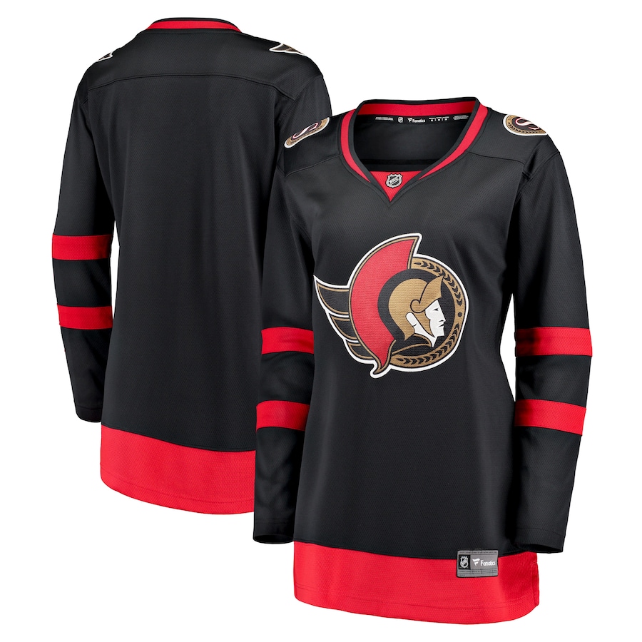 Women's Ottawa Senators Fanatics Black Home Breakaway Jersey - Jersey