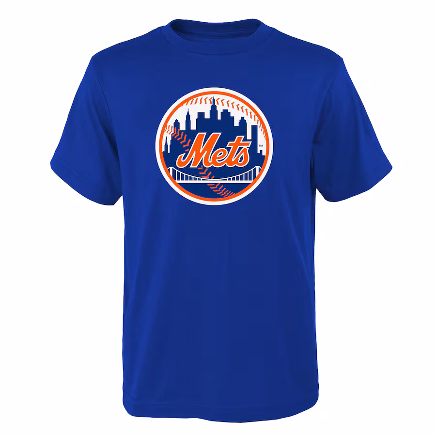 Youth New York Mets Royal Logo Primary Team T-Shirt - Jersey