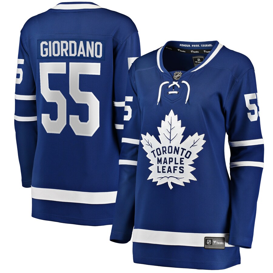 Women's Toronto Maple Leafs Mark Giordano Fanatics Branded Blue Home Breakaway Player Jersey - Jersey
