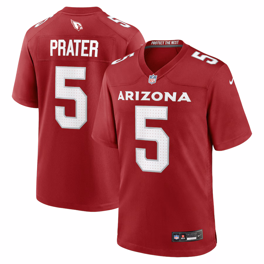 Men's Arizona Cardinals Matt Prater Nike Cardinal Team Game Jersey - Jersey