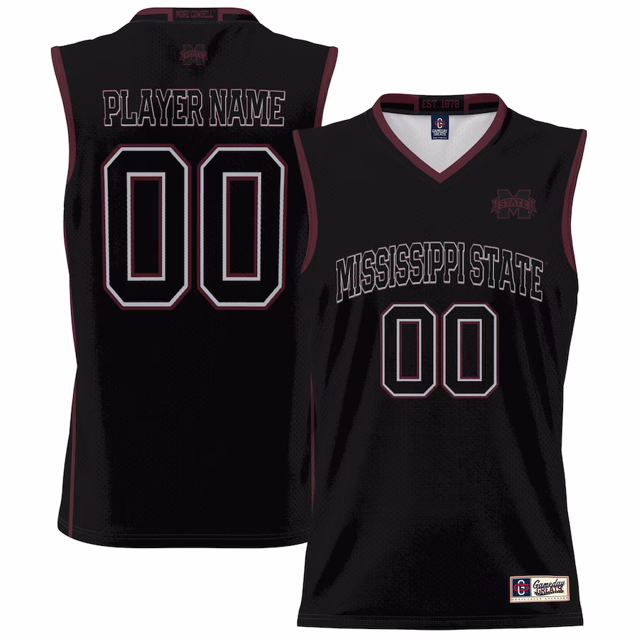 Mississippi State Bulldogs GameDay Greats Unisex NIL Pick-A-Player Lightweight Basketball Jersey - Black - Jersey