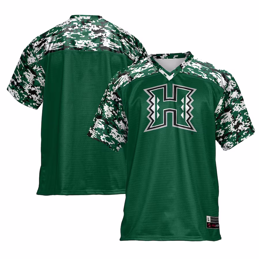 Hawaii Rainbow Warriors GameDay Greats Football Jersey - Green - Jersey