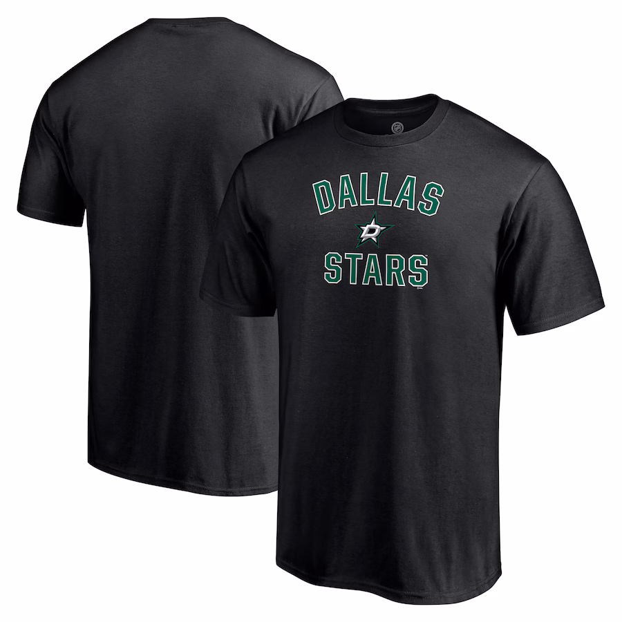 Men's Dallas Stars Black Victory Arch T-Shirt - Jersey