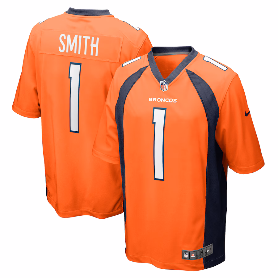 Men's Denver Broncos Tremon Smith Nike Orange Game Jersey - Jersey