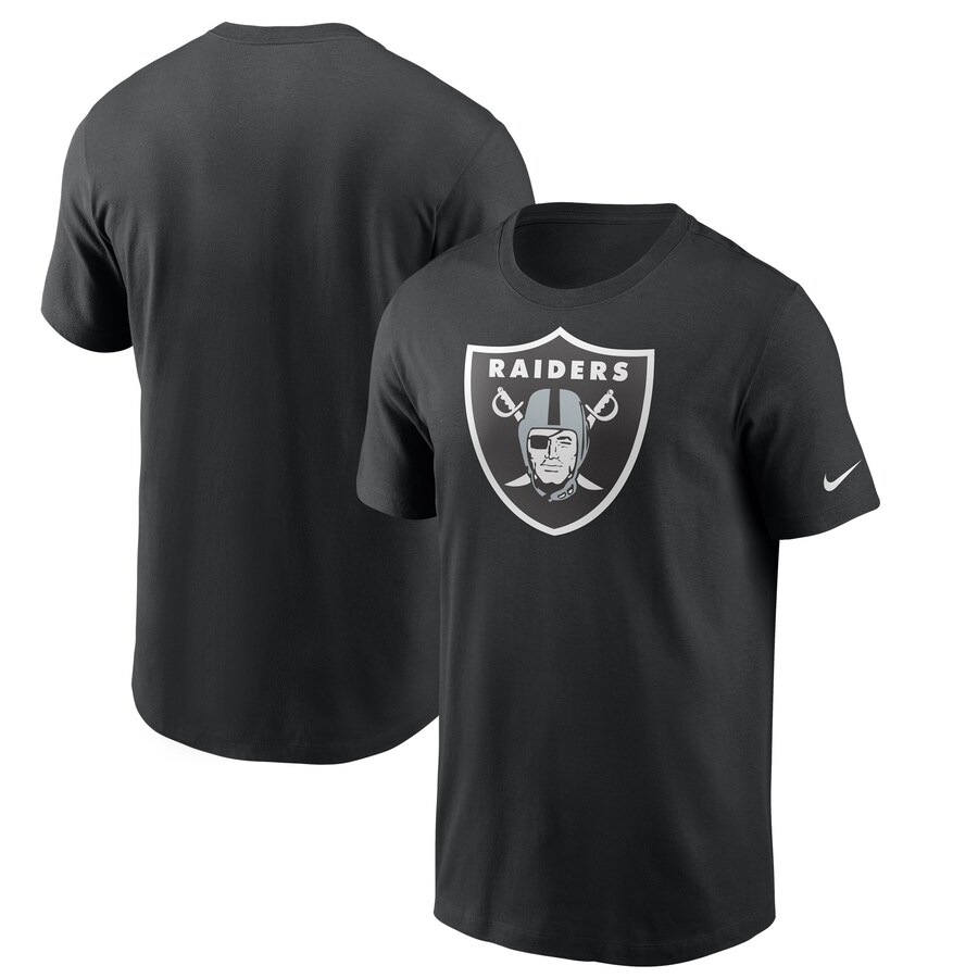 Men's Las Vegas Raiders Nike Black Primary Logo T-Shirt - Jersey