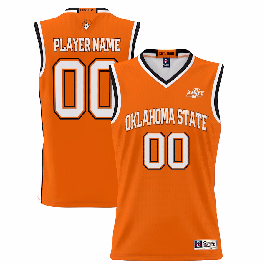 Oklahoma State Cowboys GameDay Greats Youth NIL Pick-A-Player Lightweight Basketball Jersey - Orange - Jersey