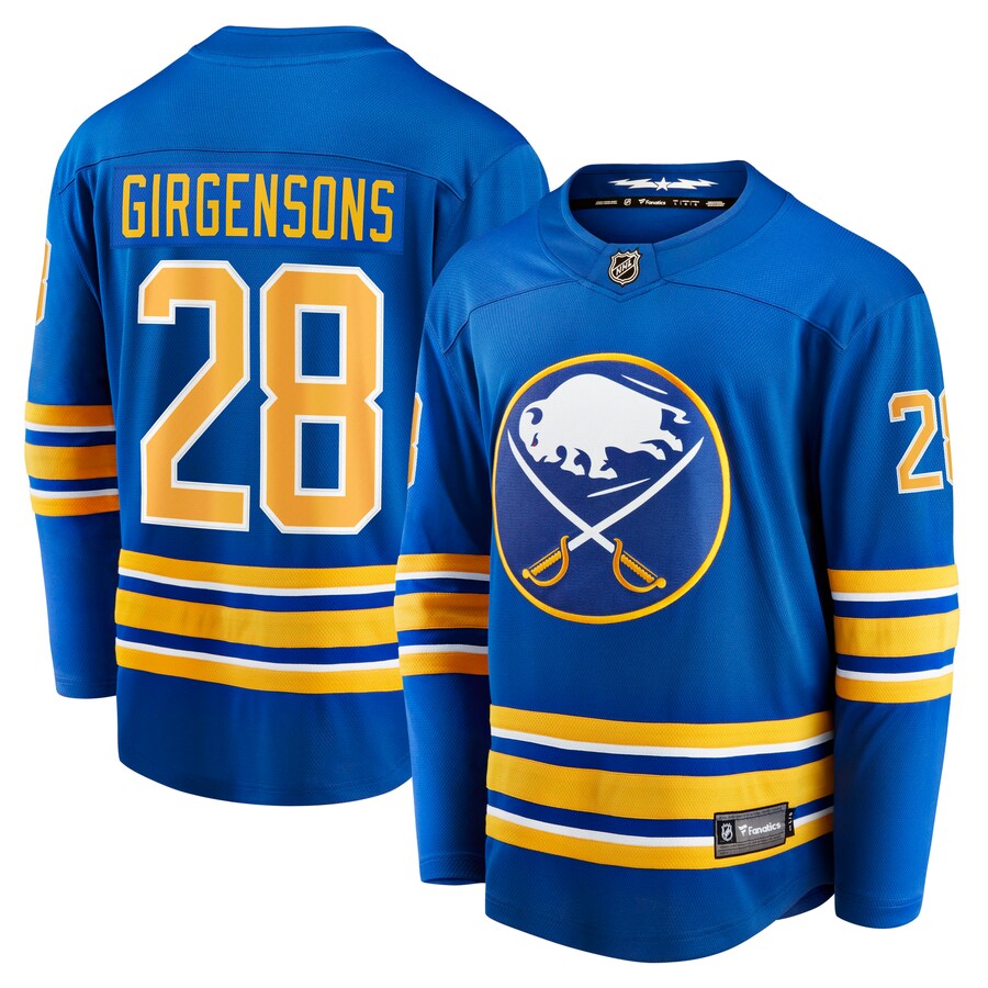 Men's Buffalo Sabres Zemgus Girgensons Fanatics Branded Royal Home Breakaway Player Jersey - Jersey