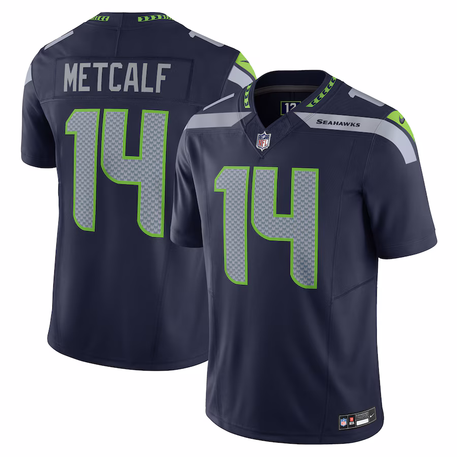 Men's Seattle Seahawks DK Metcalf Nike Navy Vapor F.U.S.E. Limited Jersey - Jersey