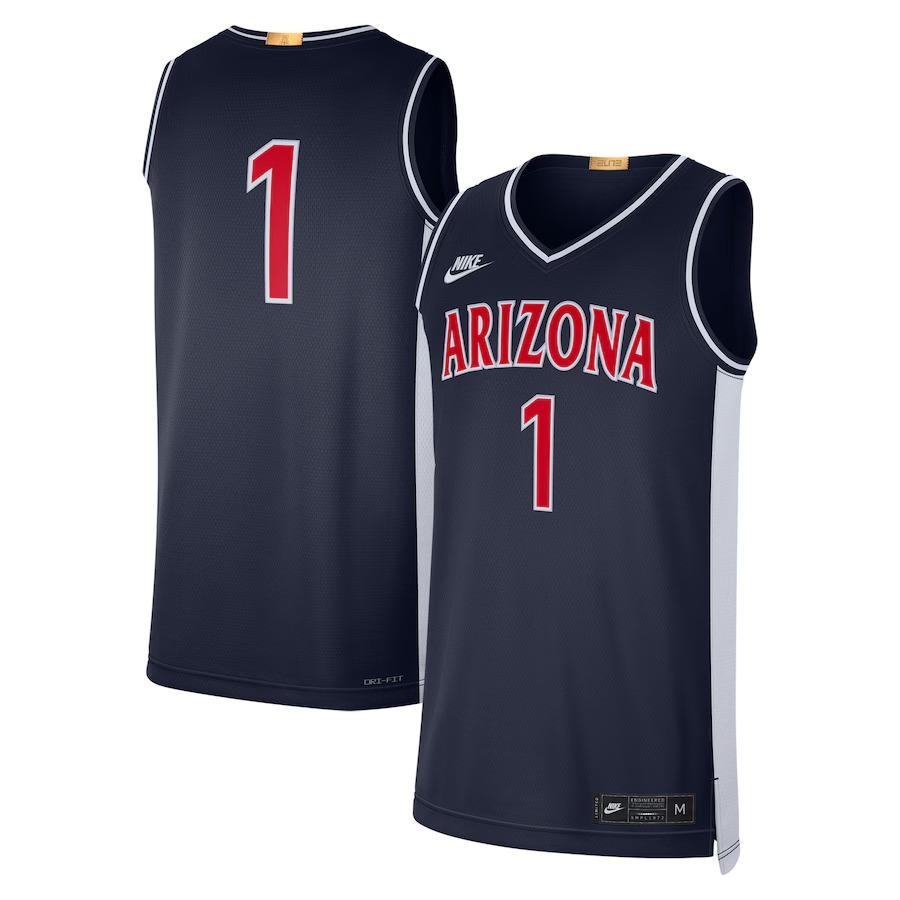 Men's Nike Navy #1 Arizona Wildcats Limited Retro Jersey - Jersey