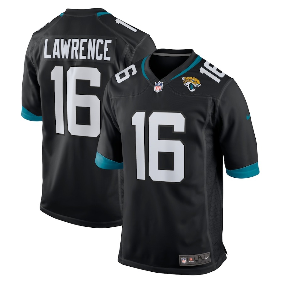 Men's Jacksonville Jaguars Trevor Lawrence Nike Black Alternate Game Jersey - Jersey