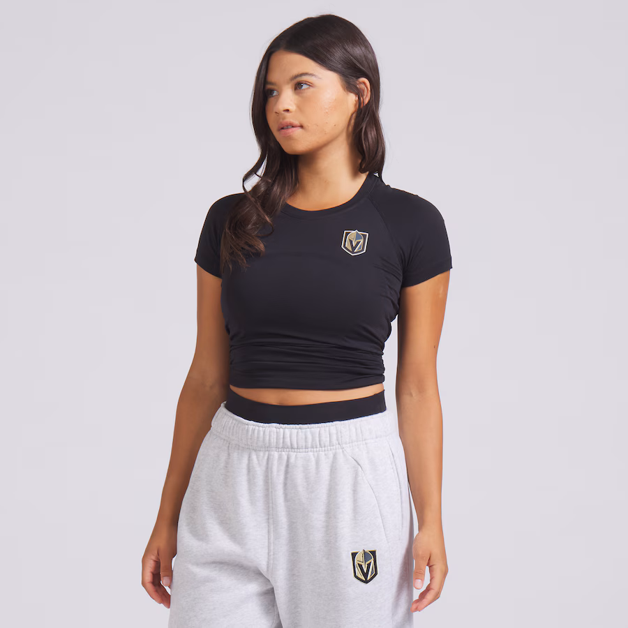 Women's Vegas Golden Knights lululemon Black Swiftly Tech Short-Sleeve Shirt 2.0 - Jersey