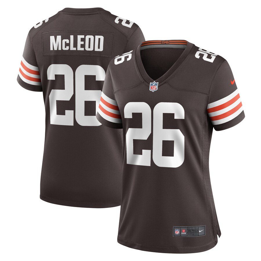 Women's Cleveland Browns Rodney McLeod Nike  Brown Team Game Jersey - Jersey
