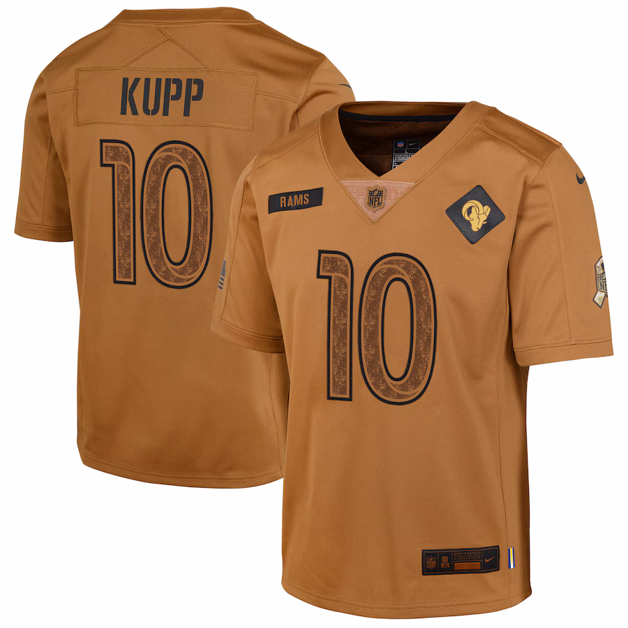 Youth Los Angeles Rams Cooper Kupp Nike Brown 2023 Salute To Service Limited Jersey - Jersey