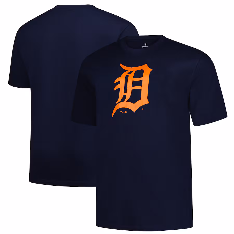 Men's Detroit Tigers Profile Navy Big & Tall Primary Logo T-Shirt - Jersey