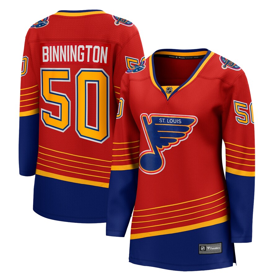 Women's St. Louis Blues Jordan Binnington Fanatics Branded Red 2020/21 Special Edition Breakaway Player Jersey - Jersey