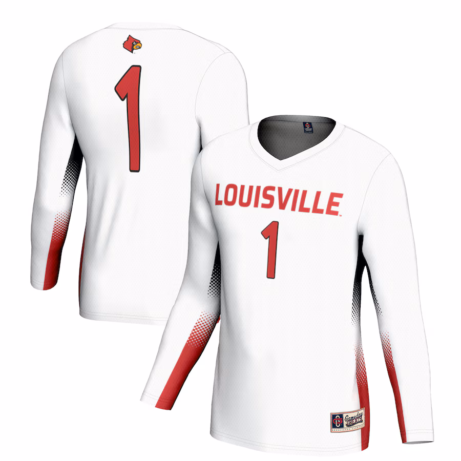 Youth GameDay Greats #1 White Louisville Cardinals Lightweight Women's Volleyball Jersey - Jersey