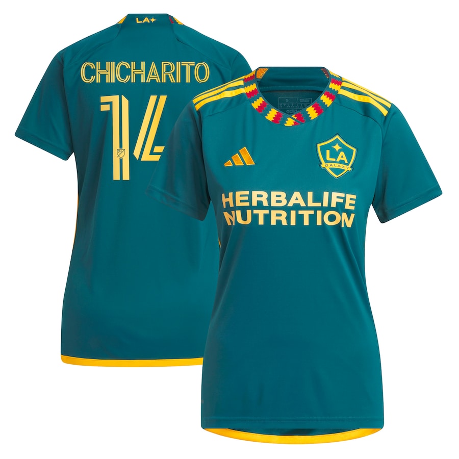 Women's LA Galaxy Chicharito adidas Green 2023 LA Kit Replica Player Jersey - Jersey