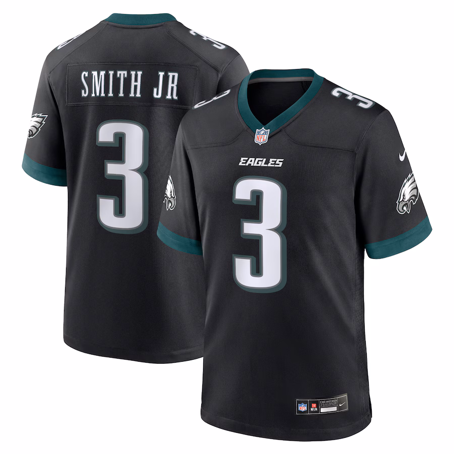 Men's Philadelphia Eagles Nolan Smith Nike Black Alternate Game Jersey - Jersey