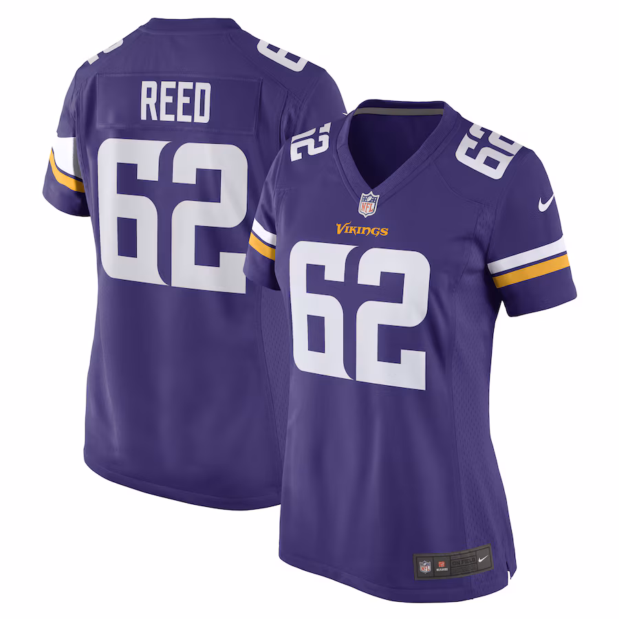 Women's Minnesota Vikings Chris Reed Nike Purple Game Player Jersey - Jersey