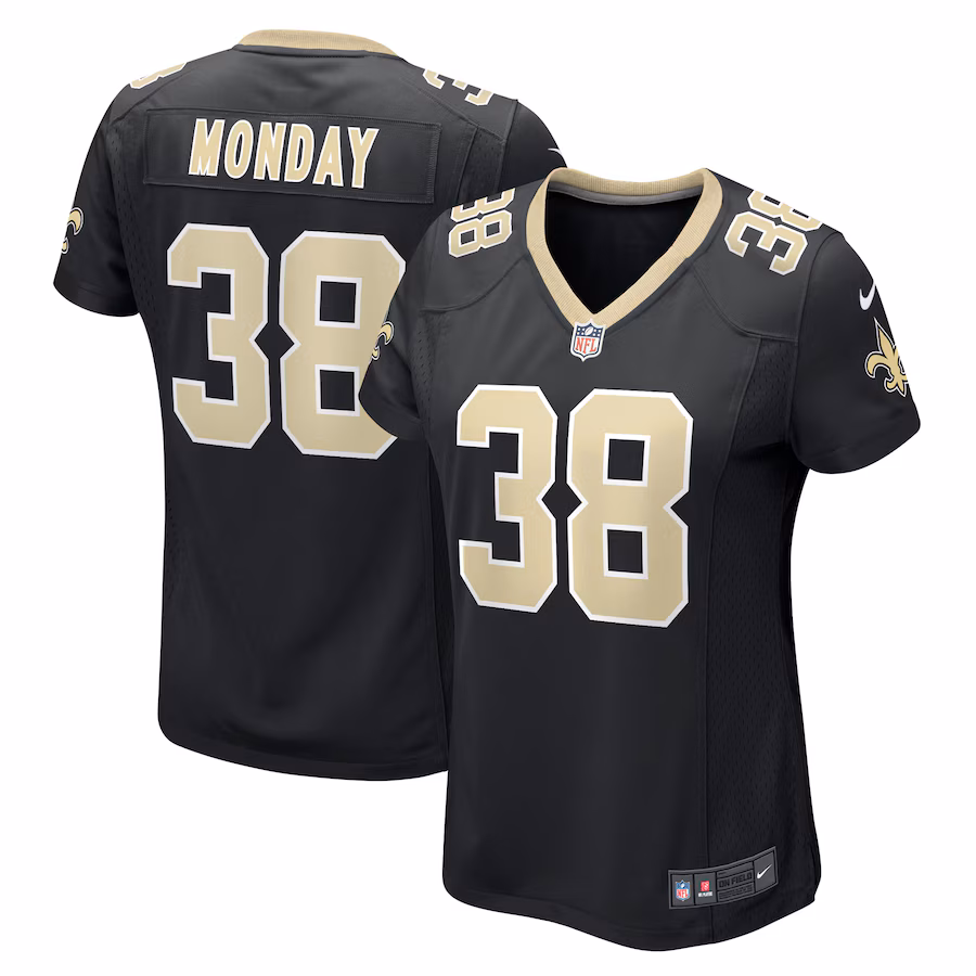 Women's New Orleans Saints Smoke Monday Nike Black Game Player Jersey - Jersey
