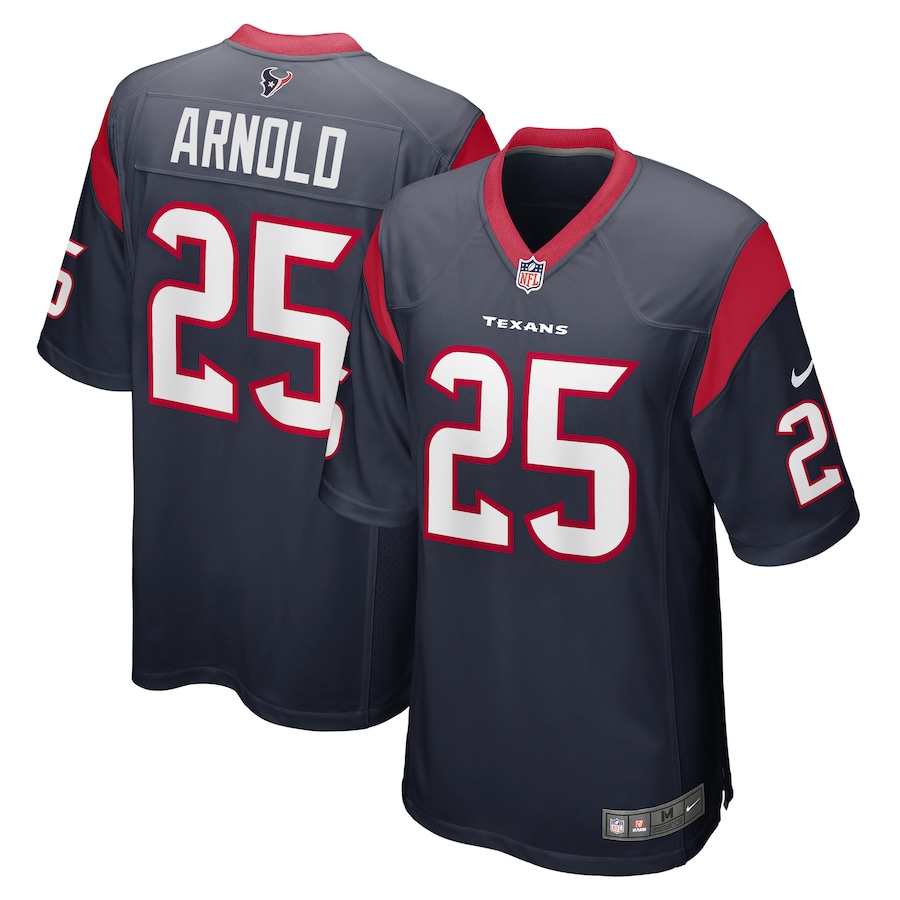 Men's Houston Texans Grayland Arnold Nike Navy Team Game Jersey - Jersey