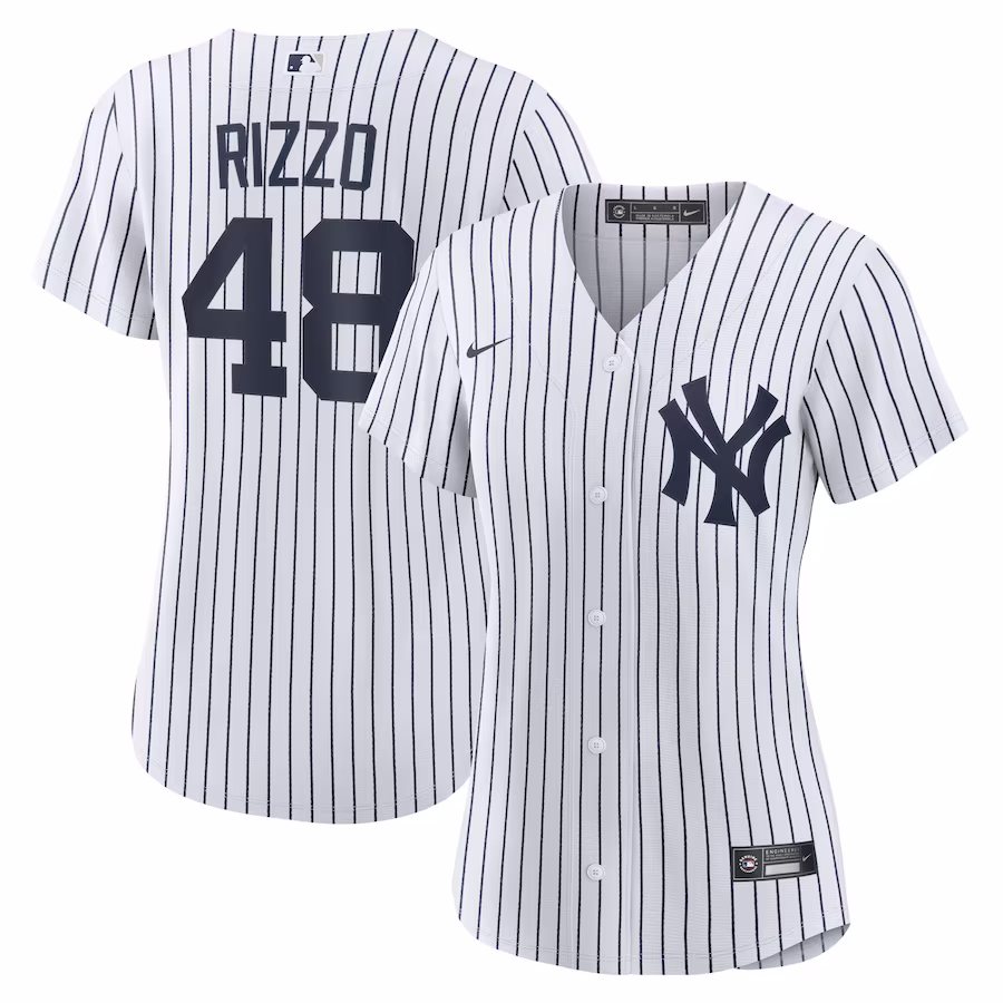 Women's New York Yankees Anthony Rizzo Nike White Home Official Replica Player Jersey - Jersey