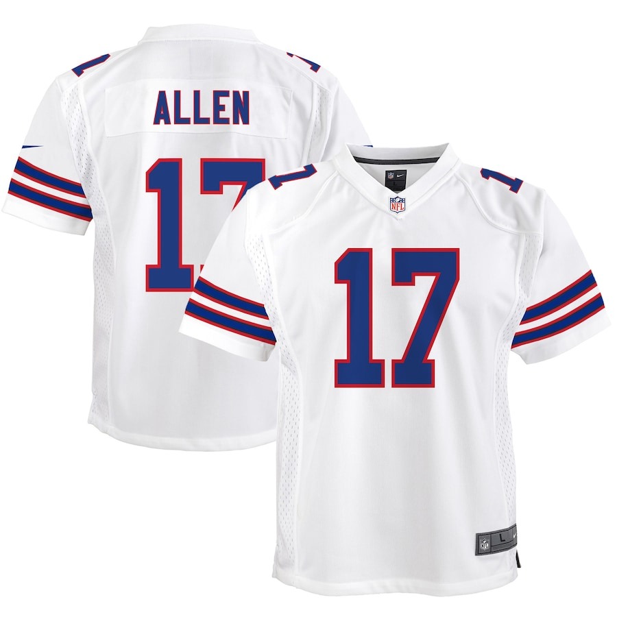 Youth Buffalo Bills Josh Allen Nike White Game Jersey - Jersey