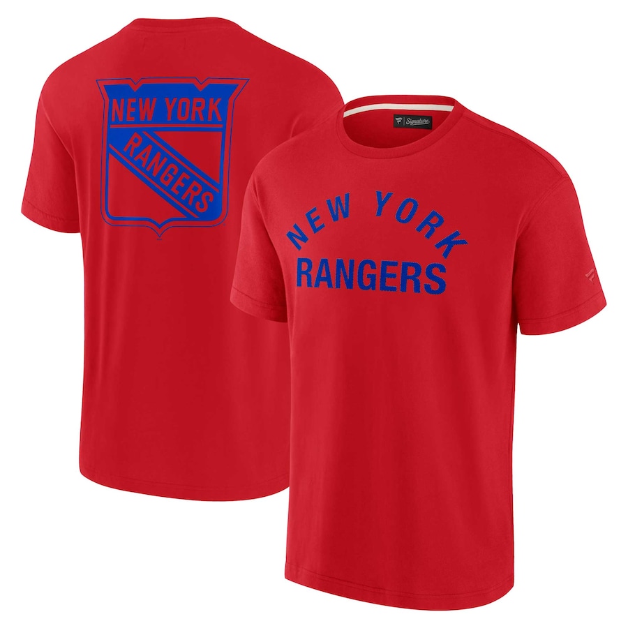 Unisex New York Rangers Fanatics Red Elements Super Soft Short Sleeve T-Shirt - Jersey