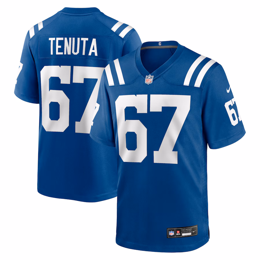 Men's Indianapolis Colts Luke Tenuta Nike Royal Team Game Jersey - Jersey
