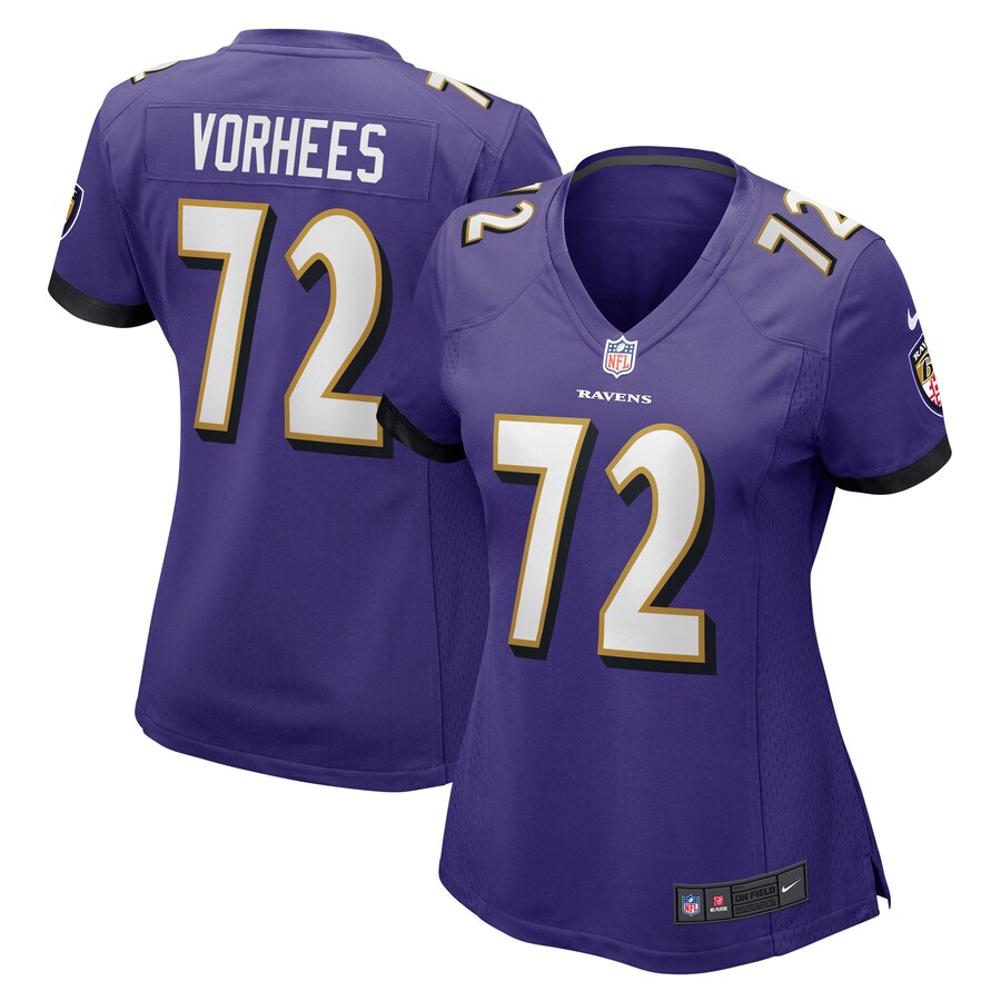 Women's Baltimore Ravens Andrew Vorhees Nike Purple Game Jersey - Jersey