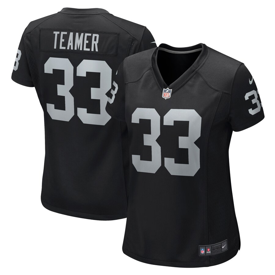 Women's Las Vegas Raiders Roderic Teamer Nike Black Game Jersey - Jersey