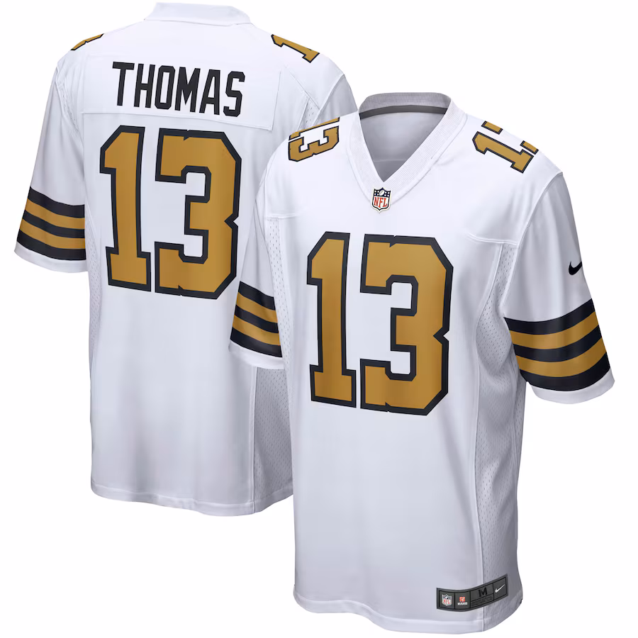 Men's New Orleans Saints Michael Thomas Nike White Alternate Game Jersey - Jersey