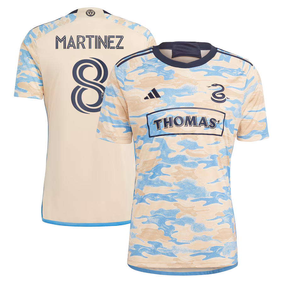 Men's Philadelphia Union Jose Martinez adidas Tan 2023 For Philly Replica Jersey - Jersey