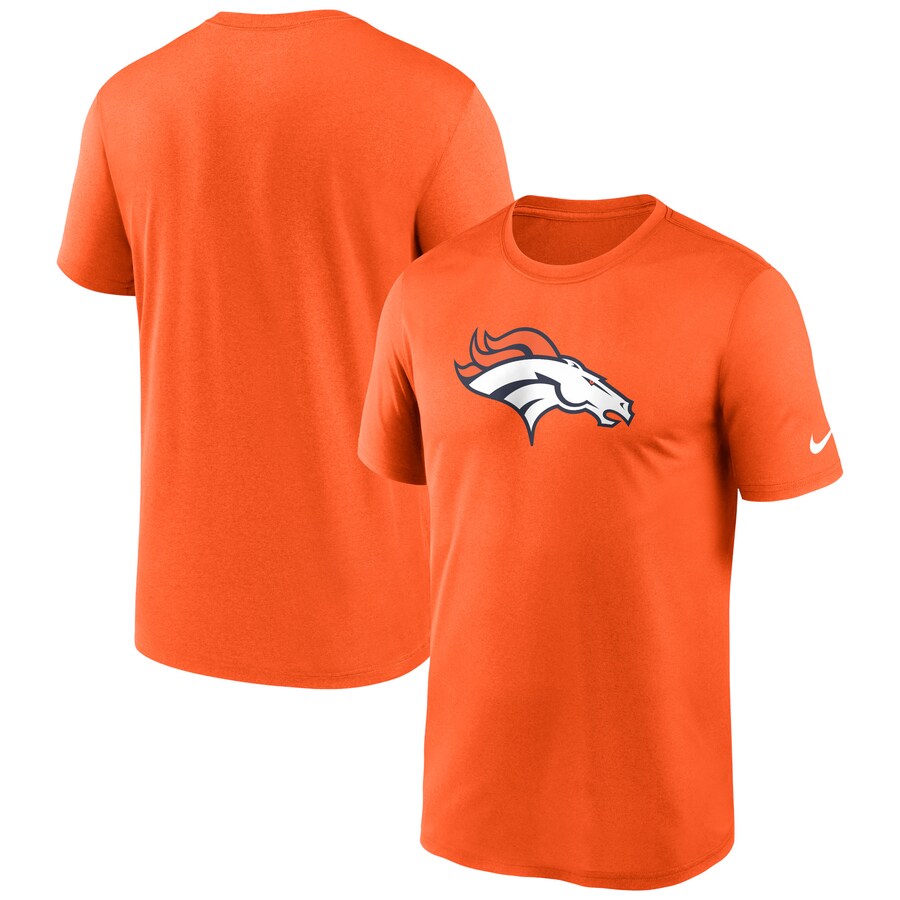 Men's Denver Broncos Nike Orange Legend Logo Performance T-Shirt - Jersey