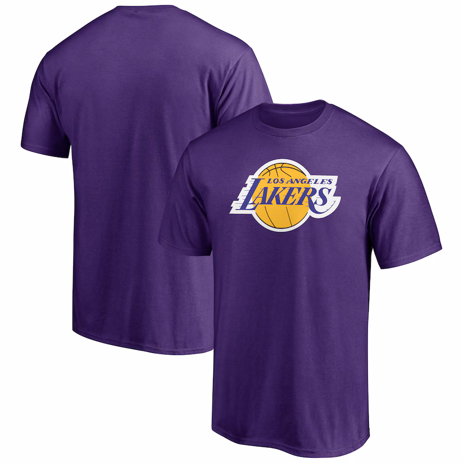 Men's Los Angeles Lakers Purple Primary Logo T-Shirt - Jersey