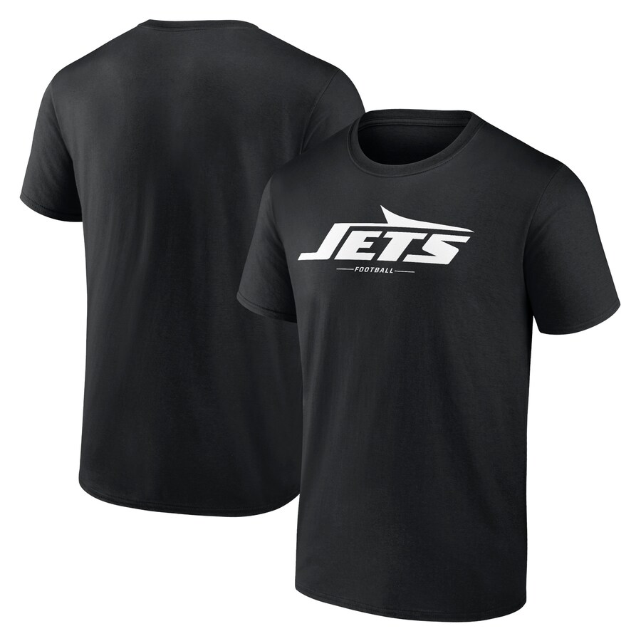 Men's New York Jets  Black Team Lockup T-Shirt - Jersey