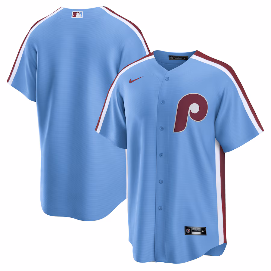 Men's Philadelphia Phillies Nike Light Blue Alternate Replica Team Jersey - Jersey